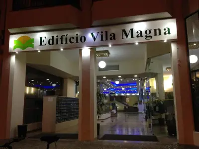 a shopping mall with a sign that readsedia vita magma at Casa Montechoro in Albufeira