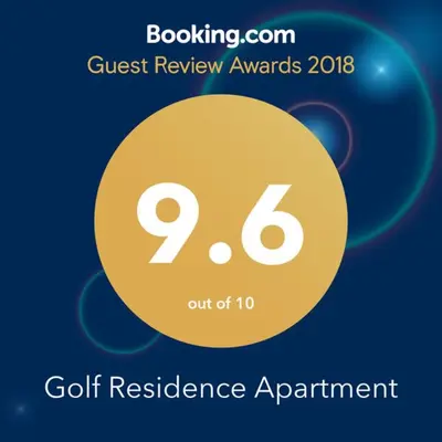 a sign for a gott resilience appointment with a yellow circle at Golf Residence Apartment in Vilamoura