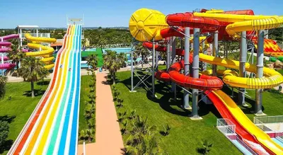 an image of a water park with a roller coaster at Marina Vilamoura Aquamar 504 by VilamouraSun in Vilamoura