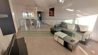 a living room with a couch and a table at Apartamento Vitismar CA in Guia