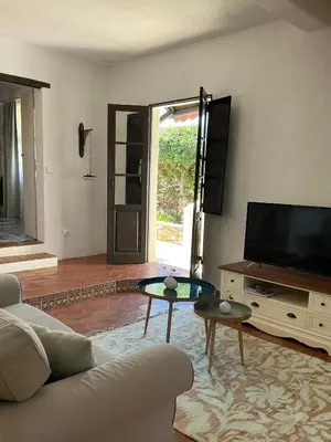 a house with trees and a brick driveway at Monte Borboleta - Villas, Apartments in Faro