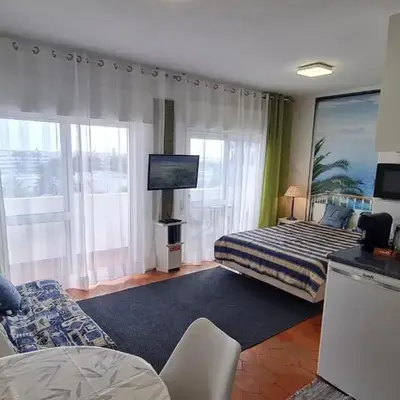 Musa Mar studio with balcony panoramic view in the residential area