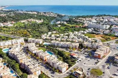 an aerial view of a resort with the ocean at Corcovada B42 - Dream Lodging in Albufeira