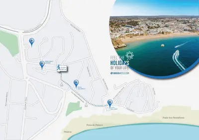 a map of the hilton biloxi beach resort at Hotel Sol e Mar Albufeira - Adults Only in Albufeira