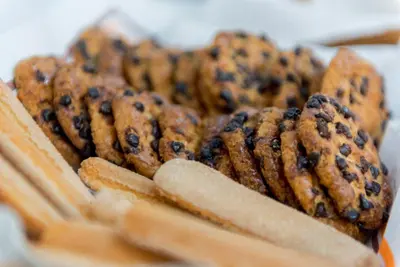 a pile of cookies on top of a plate at Colina do Mar in Albufeira