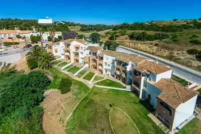 an overhead view of a row of houses at Oleandro Country Club in Albufeira
