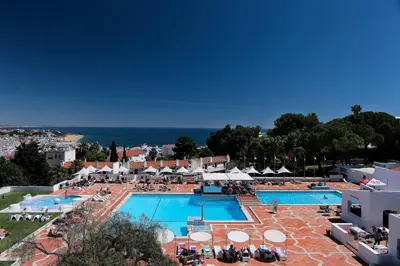 a view of the pool at a resort at Albufeira Jardim by Umbral in Albufeira