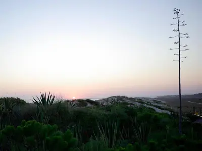a sunset on the top of a hill at Victory Village 3A in Quinta do Lago