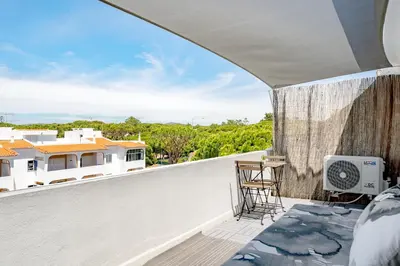 a view from the balcony of a house at Beautiful Rooftop, Vilamoura in Quarteira