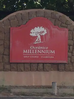 a sign for the oconee millenium golf course vaughan at Citadela I, Golfe, Pool and Falesia Beach in Vilamoura