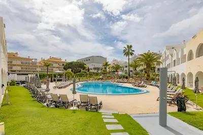 a view of the pool at the resort at Natura Algarve Club in Albufeira