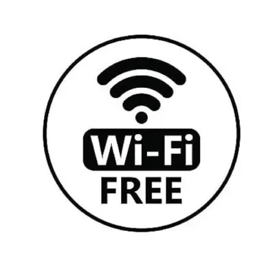 a symbol of wifi with a wifi free sign at 241 Oliveiras Terraces in Albufeira