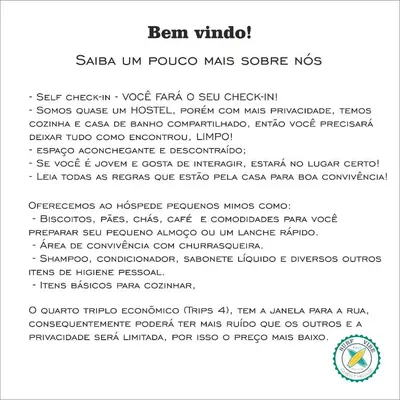 a page of a document with the words ben windo at Surf Vibe Guest House in Faro