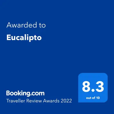 a screenshot of a cell phone with the text awarded to euclipedia at Eucalipto in Faro