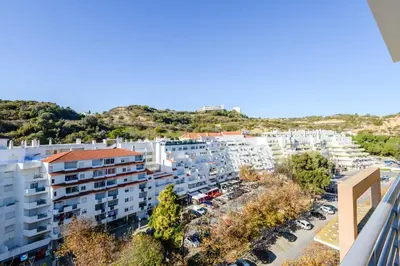 an aerial view of a city with buildings at Amazing apartment in Albufeira in Albufeira