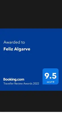 a screenshot of a cell phone with a blue screen at Feliz Algarve in Albufeira