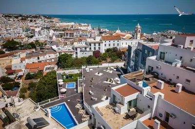 an aerial view of a city with buildings at Bay View by OCvillas in Albufeira