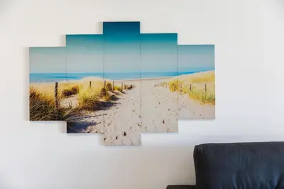 a path to the beach canvas wall art at AlbufeiraMar Apartment in Albufeira