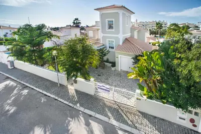 a view from the balcony of a house at Rosal 27 by Algarve Villa Holidays in Albufeira
