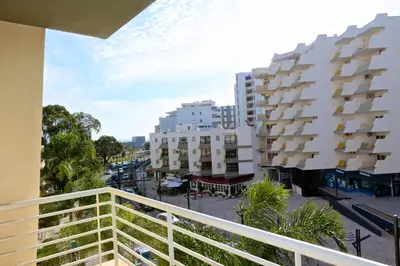 a view from the balcony of a building at Vilamoura, Moura Praia in Quarteira