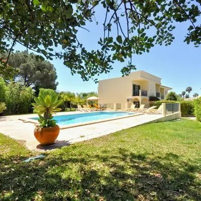 A stylish villa with a private pool