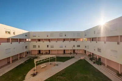 an aerial view of the courtyard of a building at #012 Exclusivo para Famílias, Habijovem by Home Holidays in Albufeira