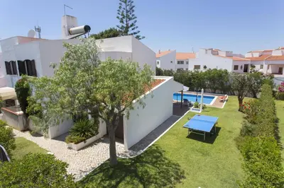 an aerial view of a house with a yard at Villa Montechoro by Villa Plus in Albufeira