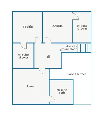 a block diagram of a house at Villa Montechoro by Villa Plus in Albufeira