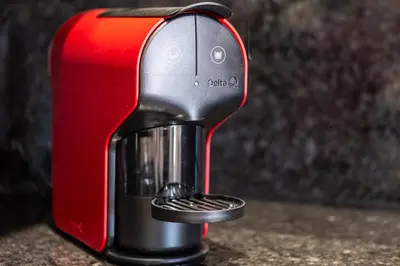 a red and black mixer sitting on a counter at Atlantic Breeze Apartments by Atlantic Places in Albufeira