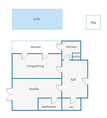 a block diagram of a house at Villa Anamar by Villa Plus in Albufeira