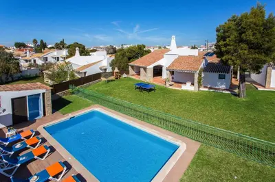 an aerial view of a house with a swimming pool at Villa Casa Tina by Villa Plus in Albufeira