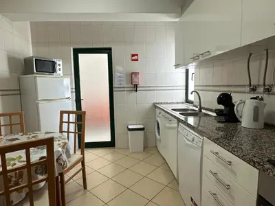 a hallway with at Apartamento Canaima in Quarteira