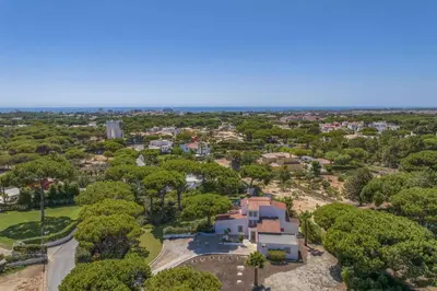 an aerial view of a park with trees at Villa Uma by Villa Plus in Loulé