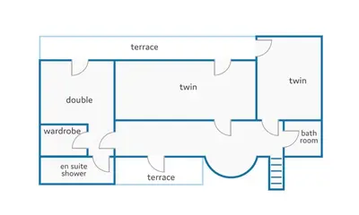 a floor plan of a house at Villa Carvalho by Villa Plus in Albufeira