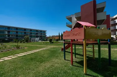 a sign for a park in front of a building at RESIDENCE GOLF CLUB by Intiholidays in Vilamoura