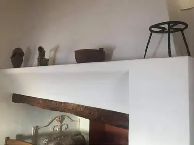 a white counter with some items on top of it at CASA DO POÇO in Faro