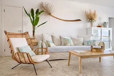 a living room with a couch and a coffee table at Mamma Mia CITY CENTER in Vilamoura