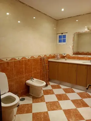 a bathroom with a toilet and a sink and a tub at Sunset View Apartment - 22 in Albufeira