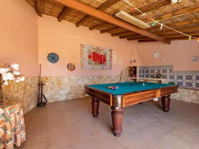 a room with a pool table in it at Holiday Home Isaurinda by Interhome in Faro