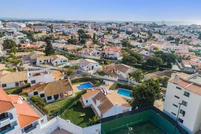 an aerial view of a city with houses at Villa Casa Calma by Villa Plus in Albufeira