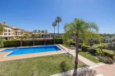 an image of a swimming pool in a yard at Vilamoura Hideaway - Golf, Pool & Beach in Vilamoura