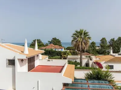 a view from the roof of a white building at Rainbow House by Stay ici Algarve Holiday Rental in Albufeira