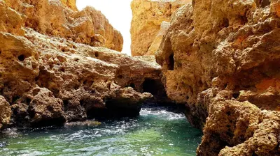 a view of a river in a rocky canyon at Casa Old Town Splendida in Albufeira