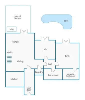 a block diagram of a house at Villa Verao Sol by Villa Plus in Albufeira