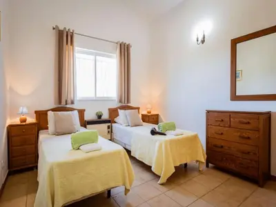 a hallway with a mirror and a hallway with at Luxury Algarve Villa 3 Bedrooms Casa Martins Private Pool Rural Setting Loule in Loulé