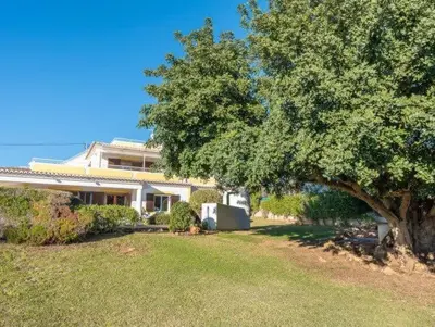 a large house with a tree in the yard at Villa Savannah - Close to fisherman beach in Albufeira