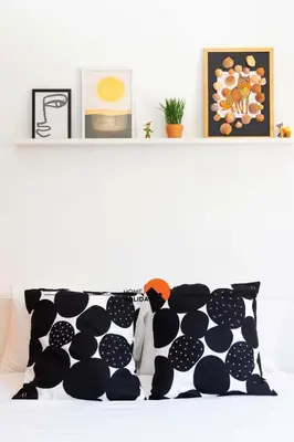 two pillows sitting on a bed in a room at #114 T2 Foxy H by Home Holidays in Albufeira