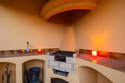 a lego kitchen with a counter in a room at Villa Samui by Algarve Vacation in Albufeira