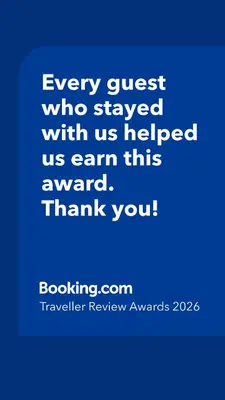 a blue picture with the words every guest who stayed with us helped us earn this at Sea & Oldtown View in Albufeira